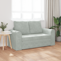Produktbild för Soffsäng Ljusgrå 148 x 71 x 83 cm Sammet