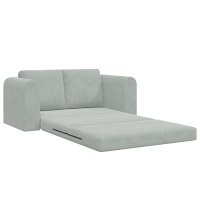 Produktbild för Soffsäng Ljusgrå 148 x 71 x 83 cm Sammet