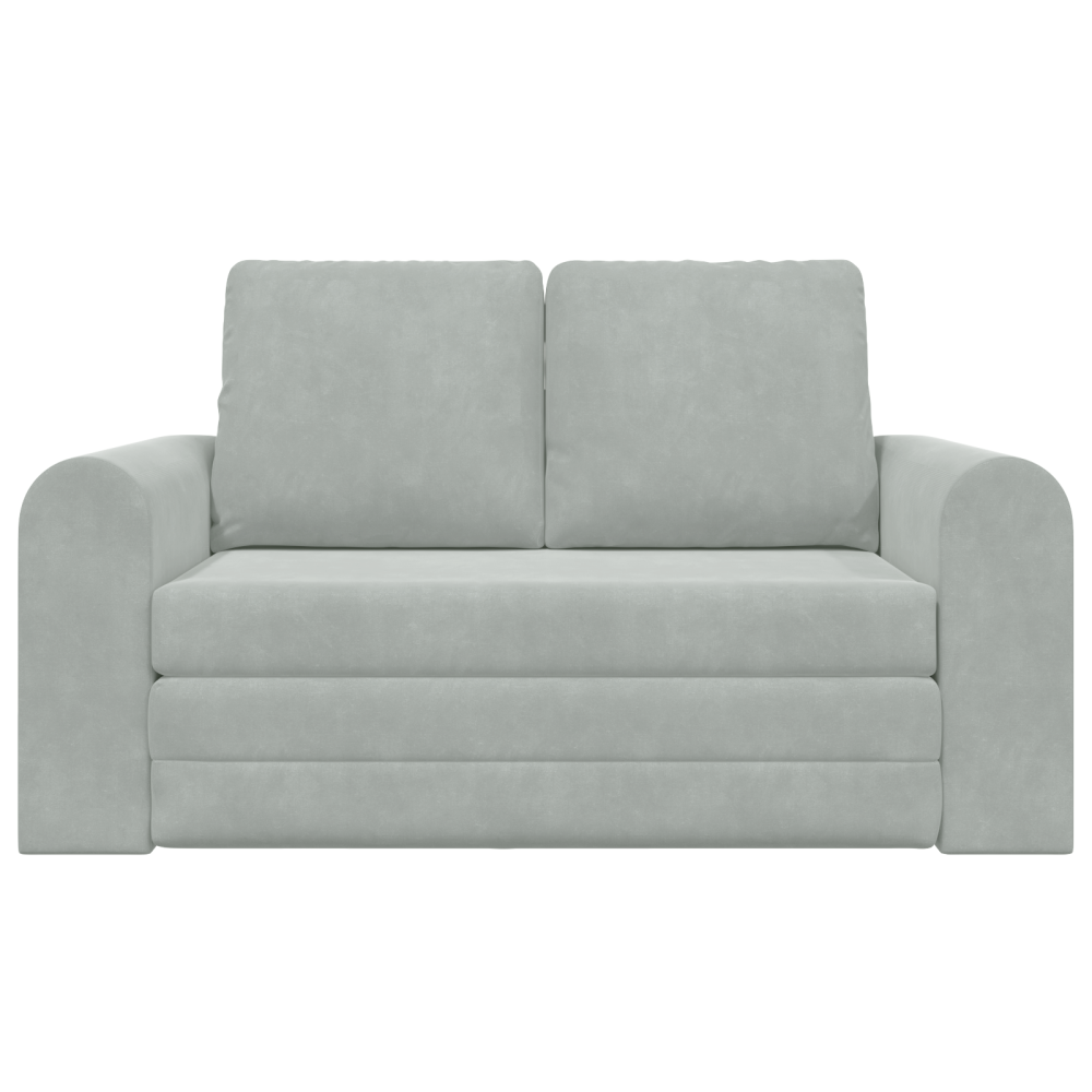 Produktbild för Soffsäng Ljusgrå 148 x 71 x 83 cm Sammet