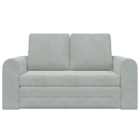 Produktbild för Soffsäng Ljusgrå 148 x 71 x 83 cm Sammet