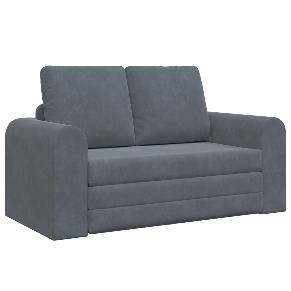 Produktbild för Soffsäng Mörkgrå 148 x 71 x 83 cm Sammet