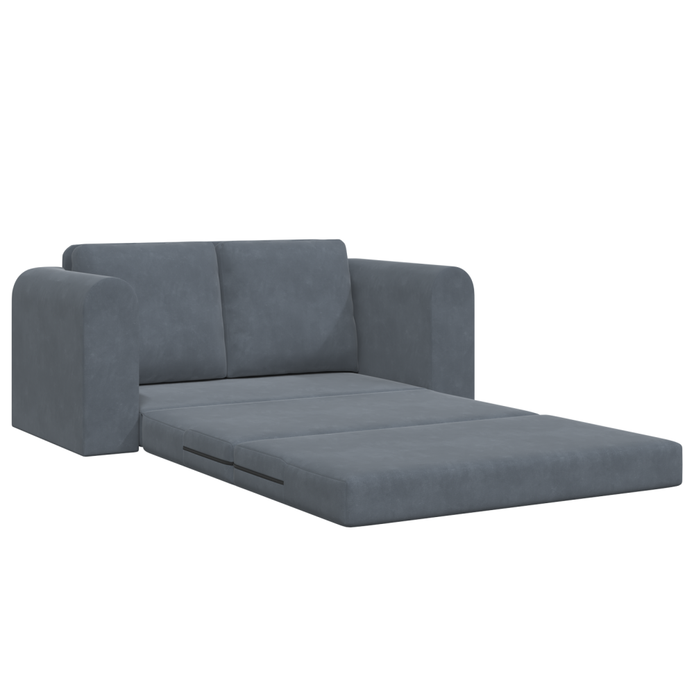 Produktbild för Soffsäng Mörkgrå 148 x 71 x 83 cm Sammet