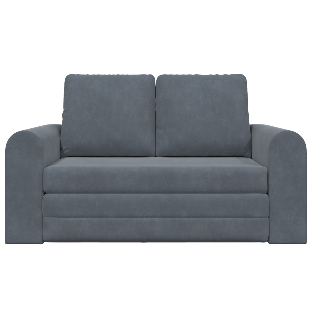 Produktbild för Soffsäng Mörkgrå 148 x 71 x 83 cm Sammet