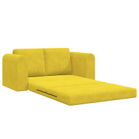 Produktbild för Soffsäng Gul 148 x 71 x 83 cm Sammet