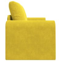 Produktbild för Soffsäng Gul 148 x 71 x 83 cm Sammet
