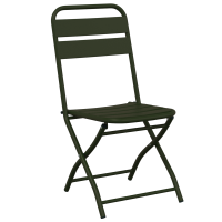 Produktbild för Fällstol för trädgård 2 pcs Grön 42 x 52 x 82cm