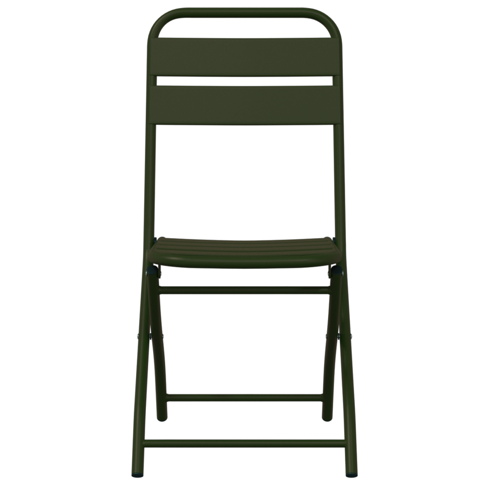 Produktbild för Fällstol för trädgård 2 pcs Grön 42 x 52 x 82cm