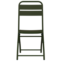 Produktbild för Fällstol för trädgård 2 pcs Grön 42 x 52 x 82cm