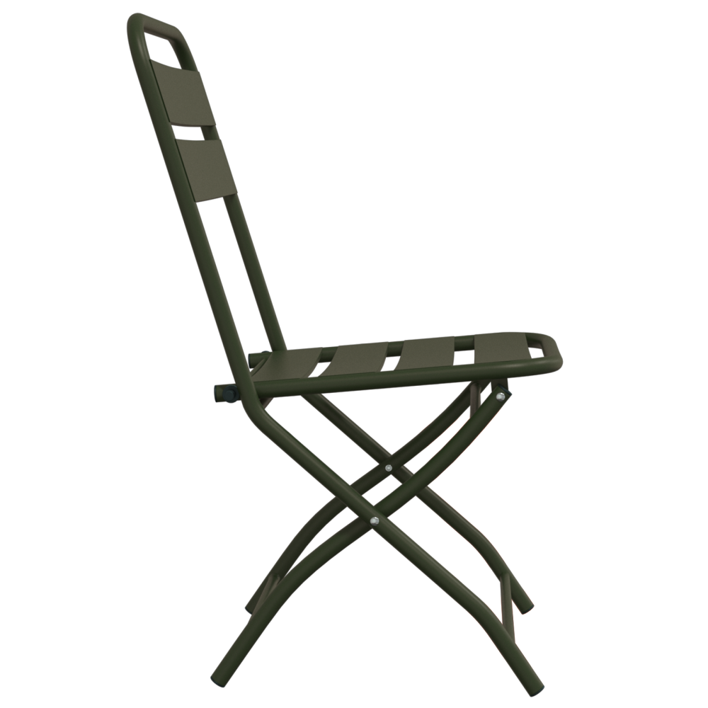 Produktbild för Fällstol för trädgård 2 pcs Grön 42 x 52 x 82cm