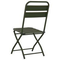 Produktbild för Fällstol för trädgård 2 pcs Grön 42 x 52 x 82cm
