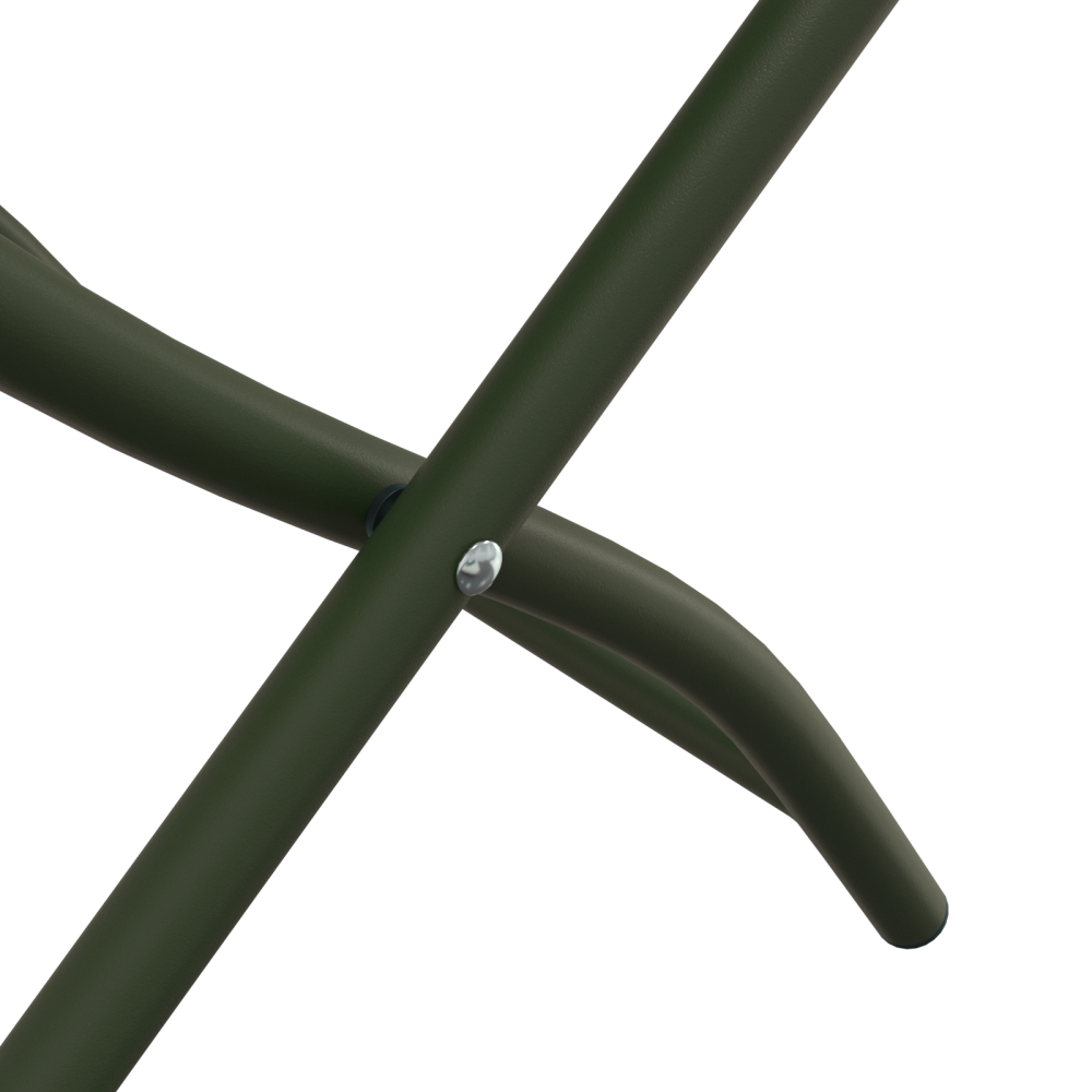Produktbild för Fällstol för trädgård 2 pcs Grön 42 x 52 x 82cm