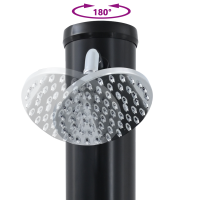 Produktbild för Utomhus Solardusch Svart 217 cm PVC och Aluminium