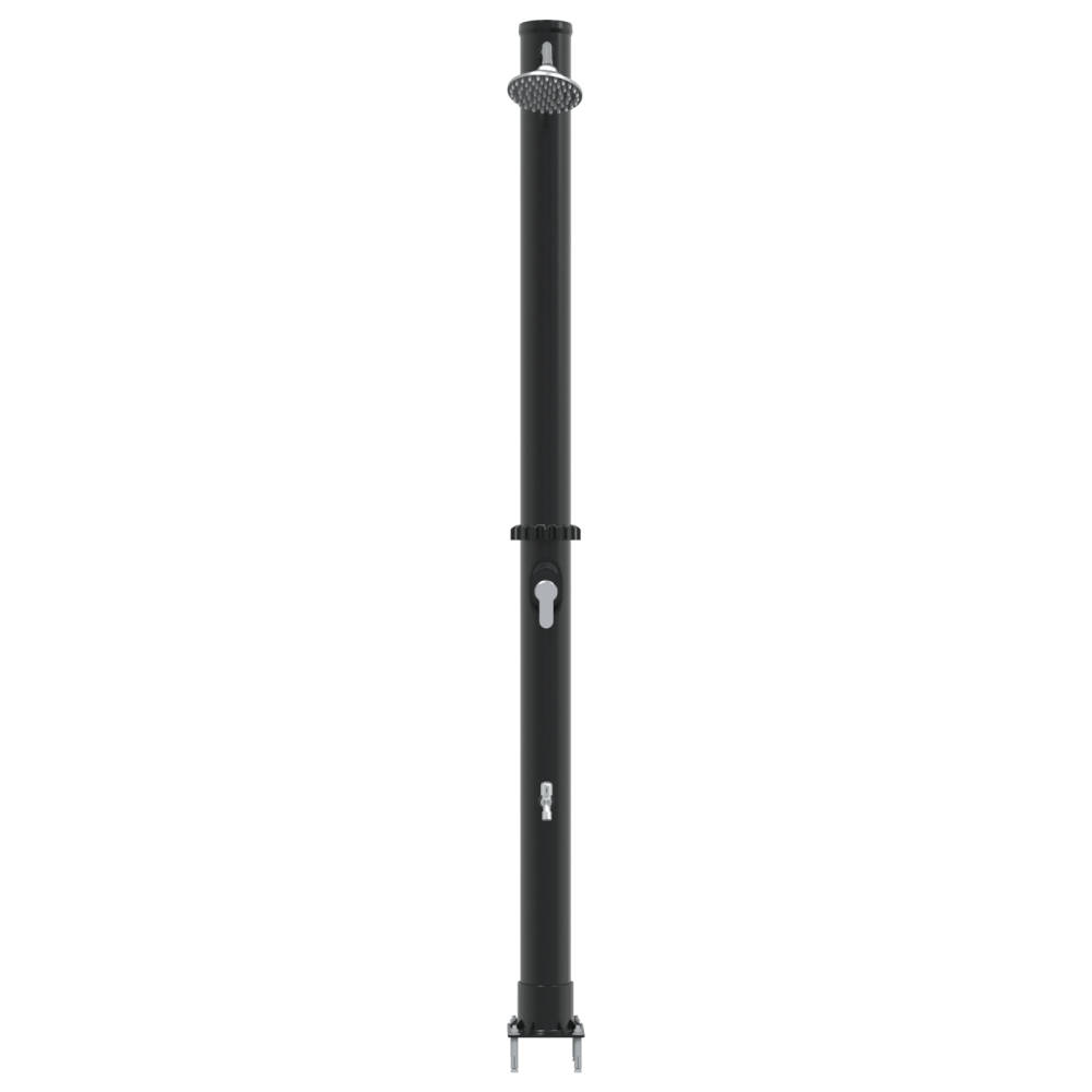 Produktbild för Utomhus Solardusch Svart 217 cm PVC och Aluminium