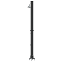 Produktbild för Utomhus Solardusch Svart 217 cm PVC och Aluminium