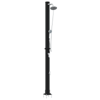 Produktbild för Utomhus Solardusch Svart 217 cm PVC och Aluminium