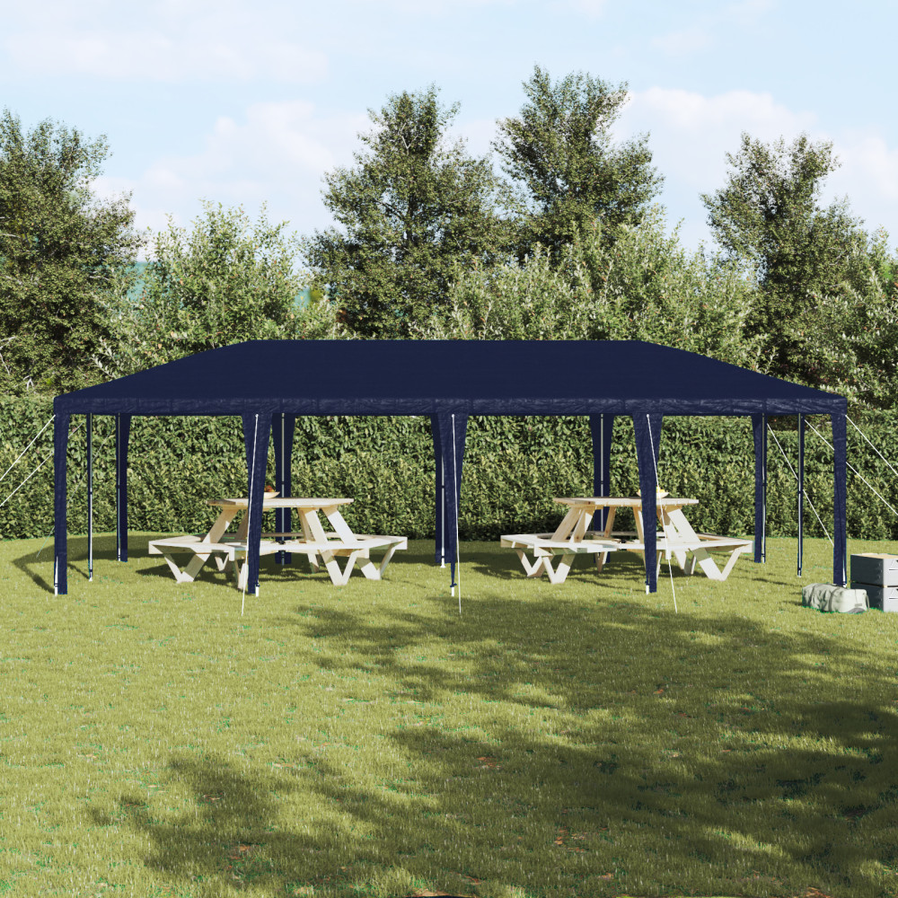 Produktbild för Partytält Blå 800 x 400 x 266 cm Polyeten och Stål