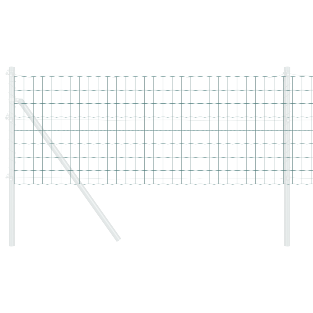 Produktbild för Eurogärdsel Grön 0,4 x 50 m PVC-belagt järn