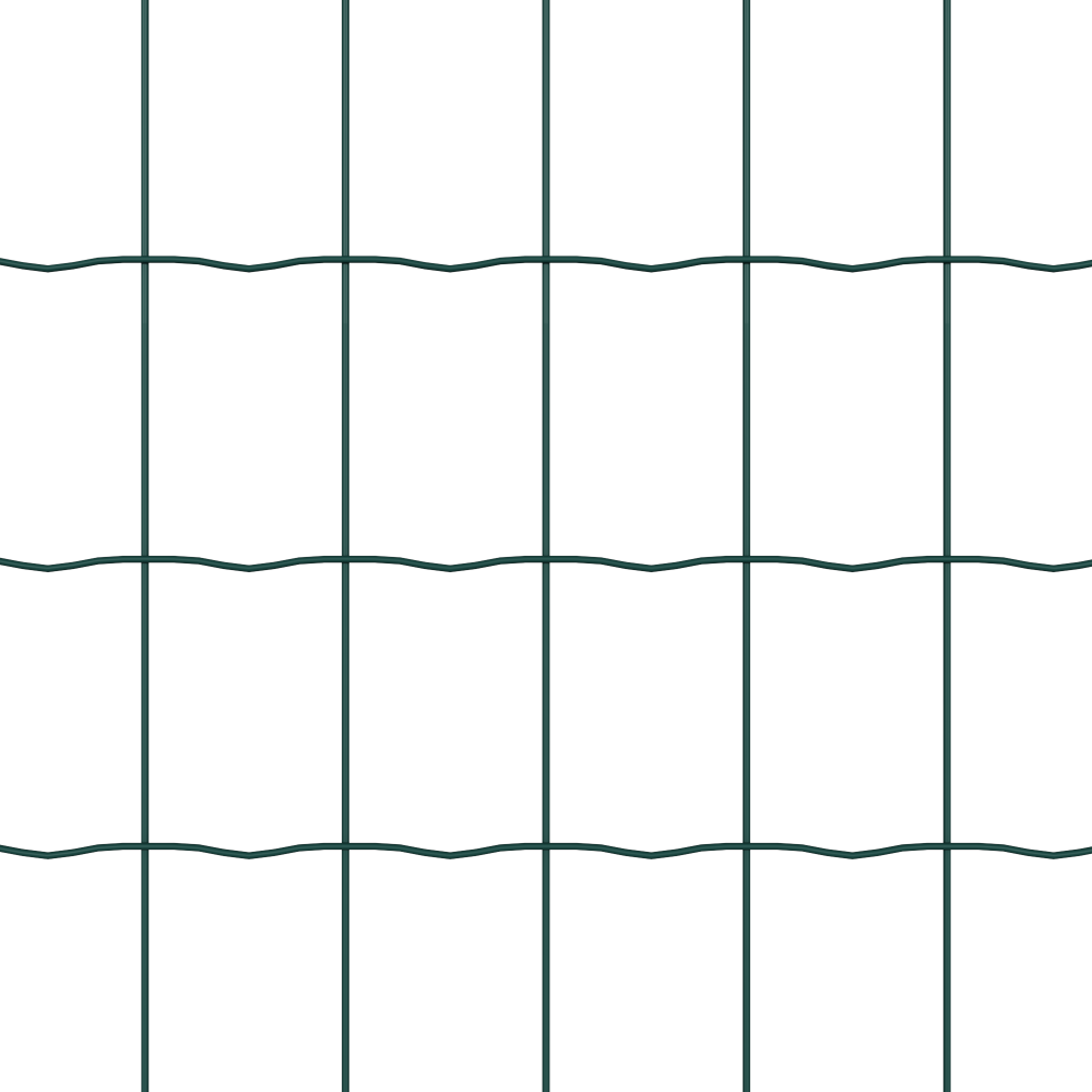 Produktbild för Eurogärdsel Grön 0,4 x 50 m PVC-belagt järn