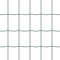 Produktbild för Eurogärdsel Grön 0,4 x 50 m PVC-belagt järn