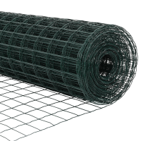 Produktbild för Eurogärdsel Grön 0,4 x 50 m PVC-belagt järn