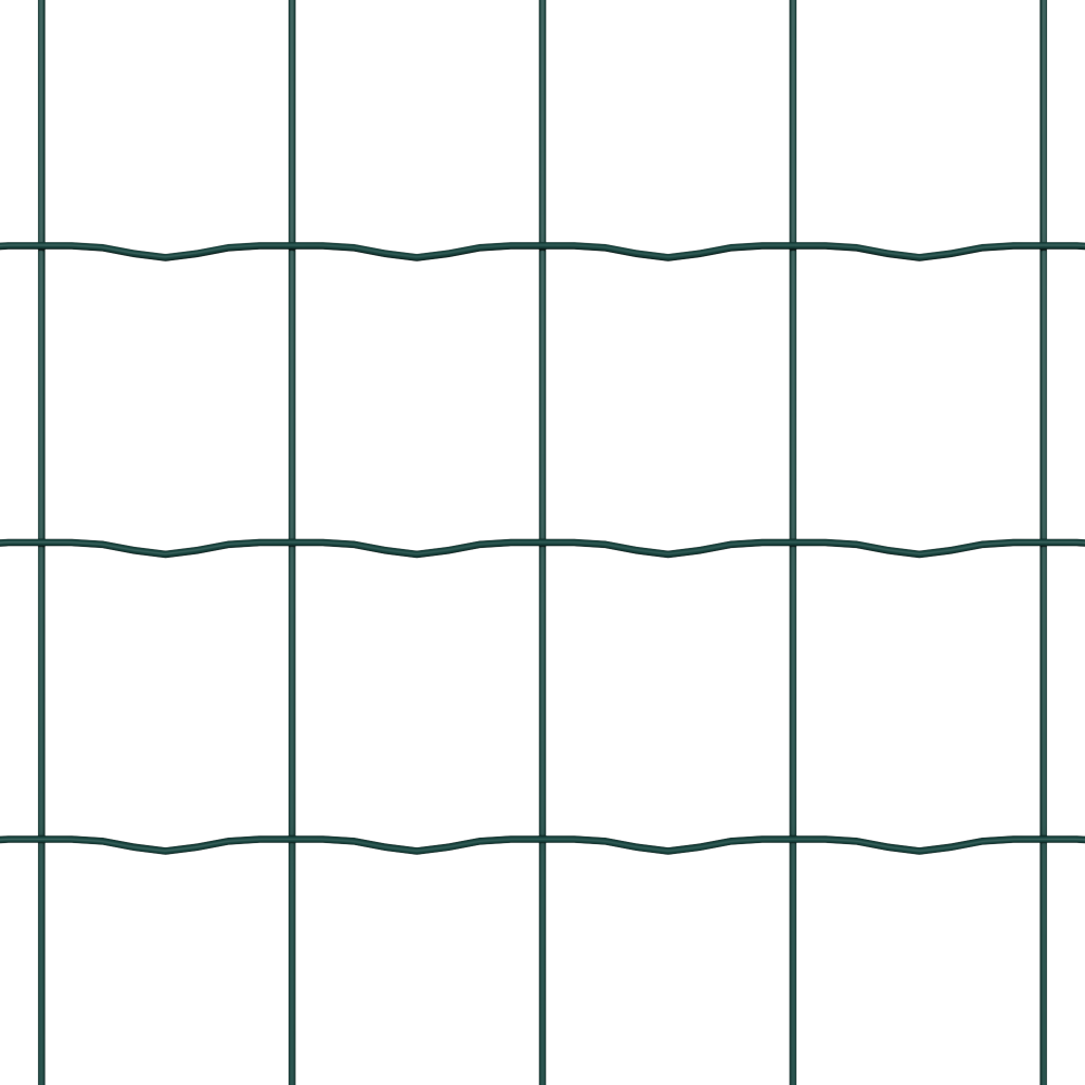 Produktbild för Eurogärdsel Grön 0,6 x 50 m PVC-belagt järn