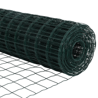 Produktbild för Eurogärdsel Grön 0,6 x 50 m PVC-belagt järn