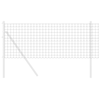Produktbild för Eurogärdsel Grå 0,8 x 25 m PVC-belagt järn