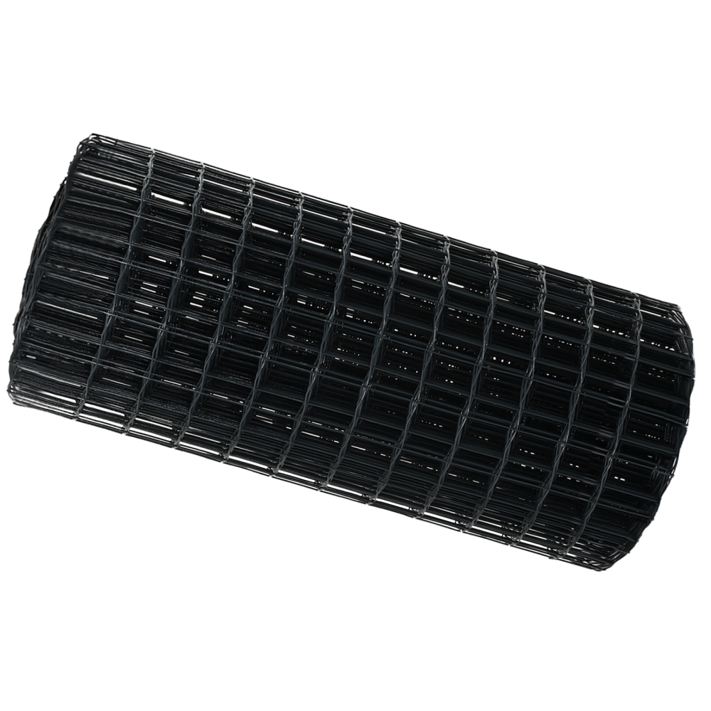 Produktbild för Eurogärdsel Grå 0,8 x 25 m PVC-belagt järn