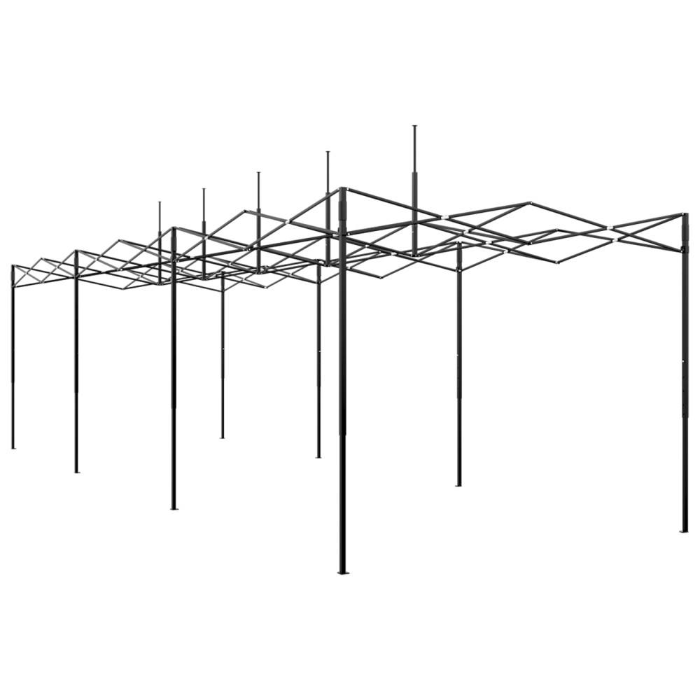 Produktbild för Växthus med Pop-up Ram med tak Grön 290 x 870 x 315 cm Järn