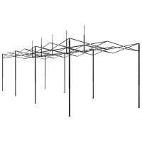 Produktbild för Växthus med Pop-up Ram med tak Grön 290 x 870 x 315 cm Järn