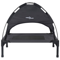 Produktbild för Hundsäng Svart 76 x 62 x 70,5 cm Stål