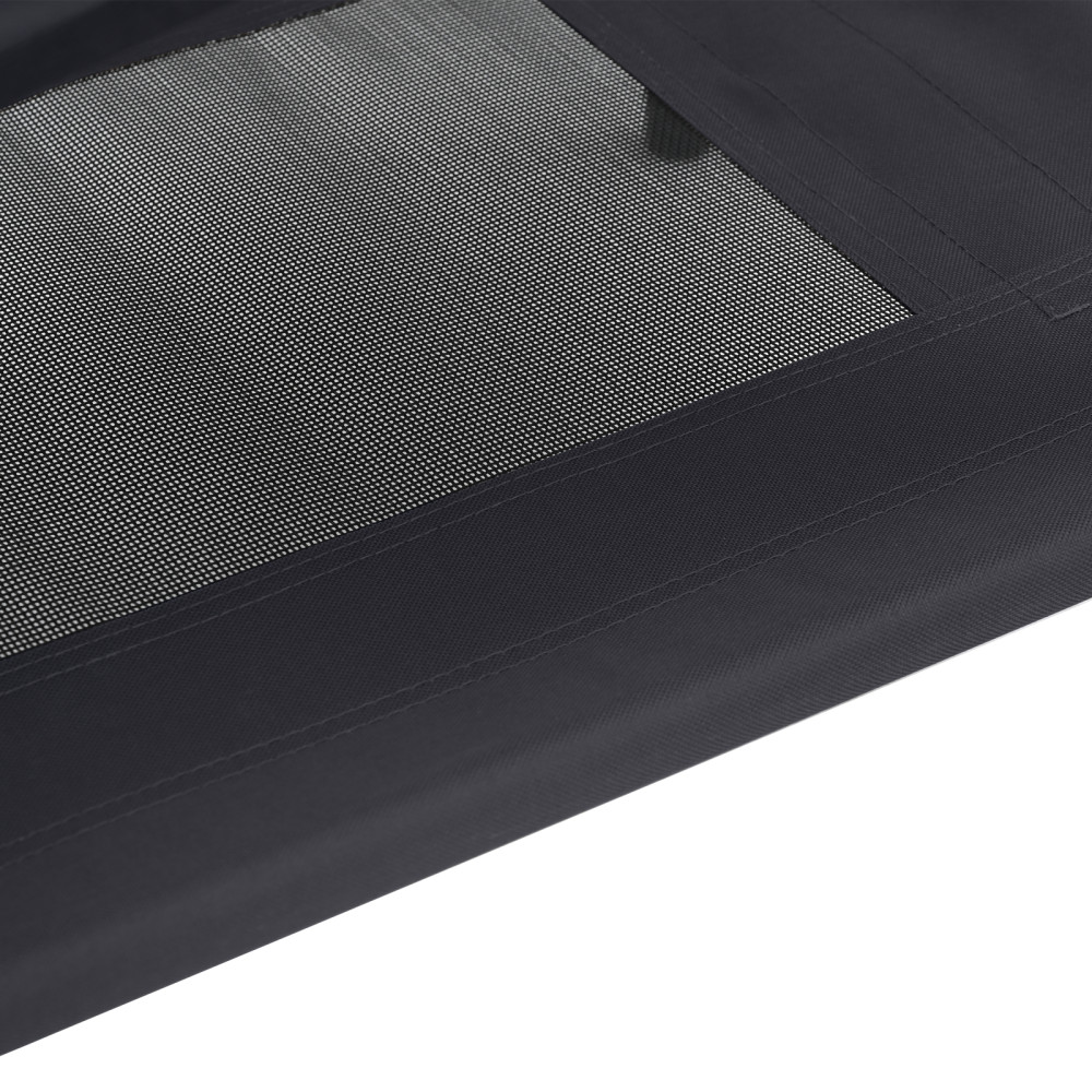 Produktbild för Hundsäng Svart 76 x 62 x 70,5 cm Stål