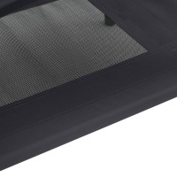 Produktbild för Hundsäng Svart 76 x 62 x 70,5 cm Stål