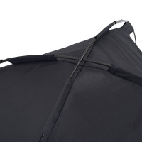 Produktbild för Hundsäng Svart 76 x 62 x 70,5 cm Stål