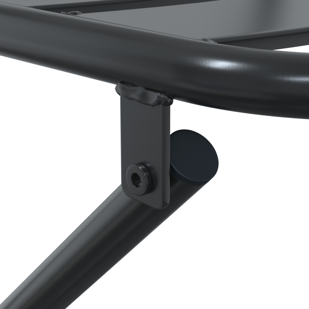 Produktbild för Trädgårds Bistro Set 3 pcs Antracit Stål