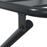 Produktbild för Trädgårds Bistro Set 3 pcs Antracit Stål