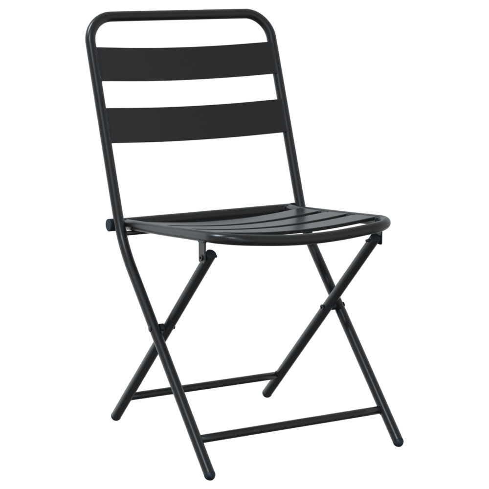 Produktbild för Trädgårds Bistro Set 3 pcs Antracit Stål