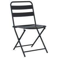 Produktbild för Trädgårds Bistro Set 3 pcs Antracit Stål