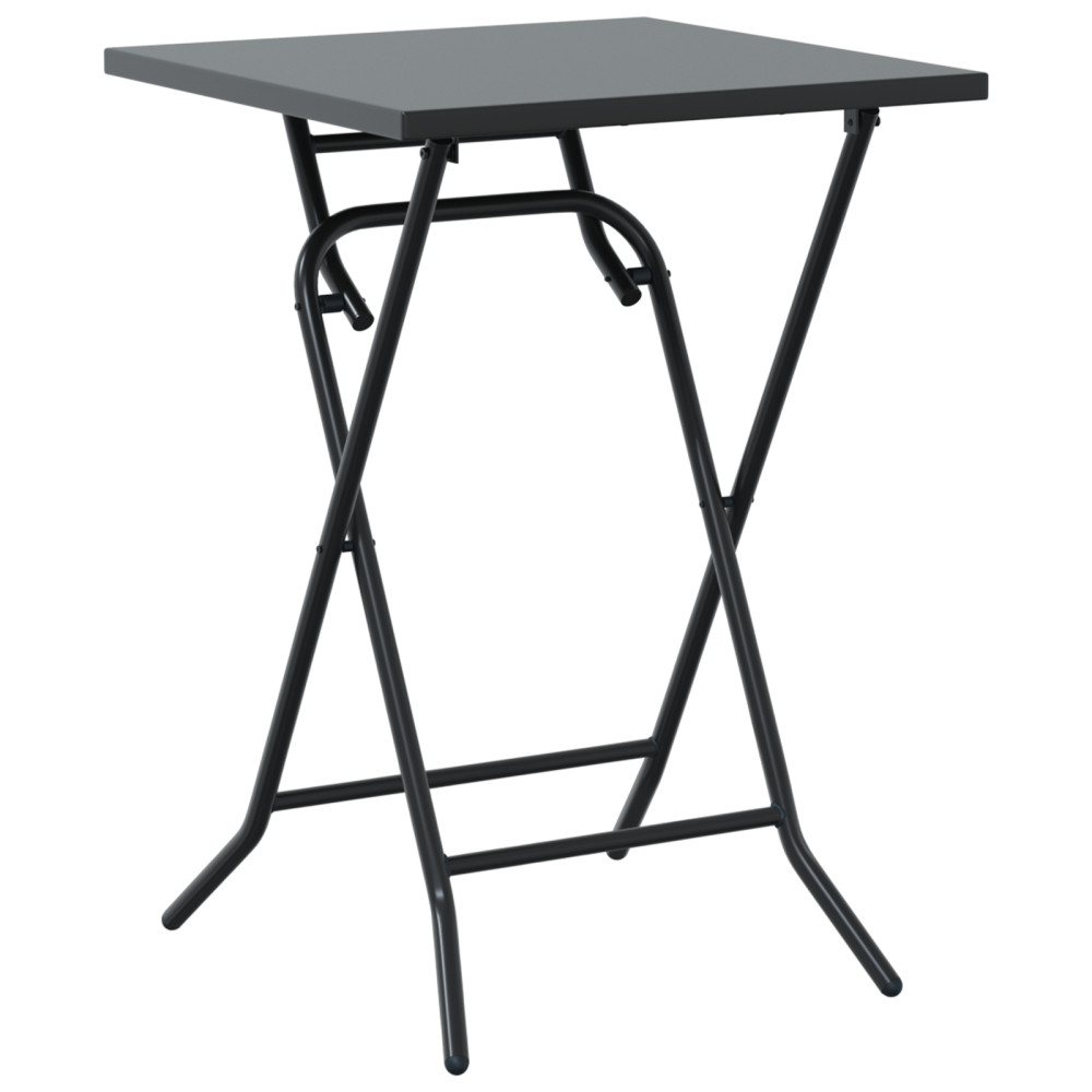 Produktbild för Trädgårds Bistro Set 3 pcs Antracit Stål