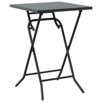 Produktbild för Trädgårds Bistro Set 3 pcs Antracit Stål