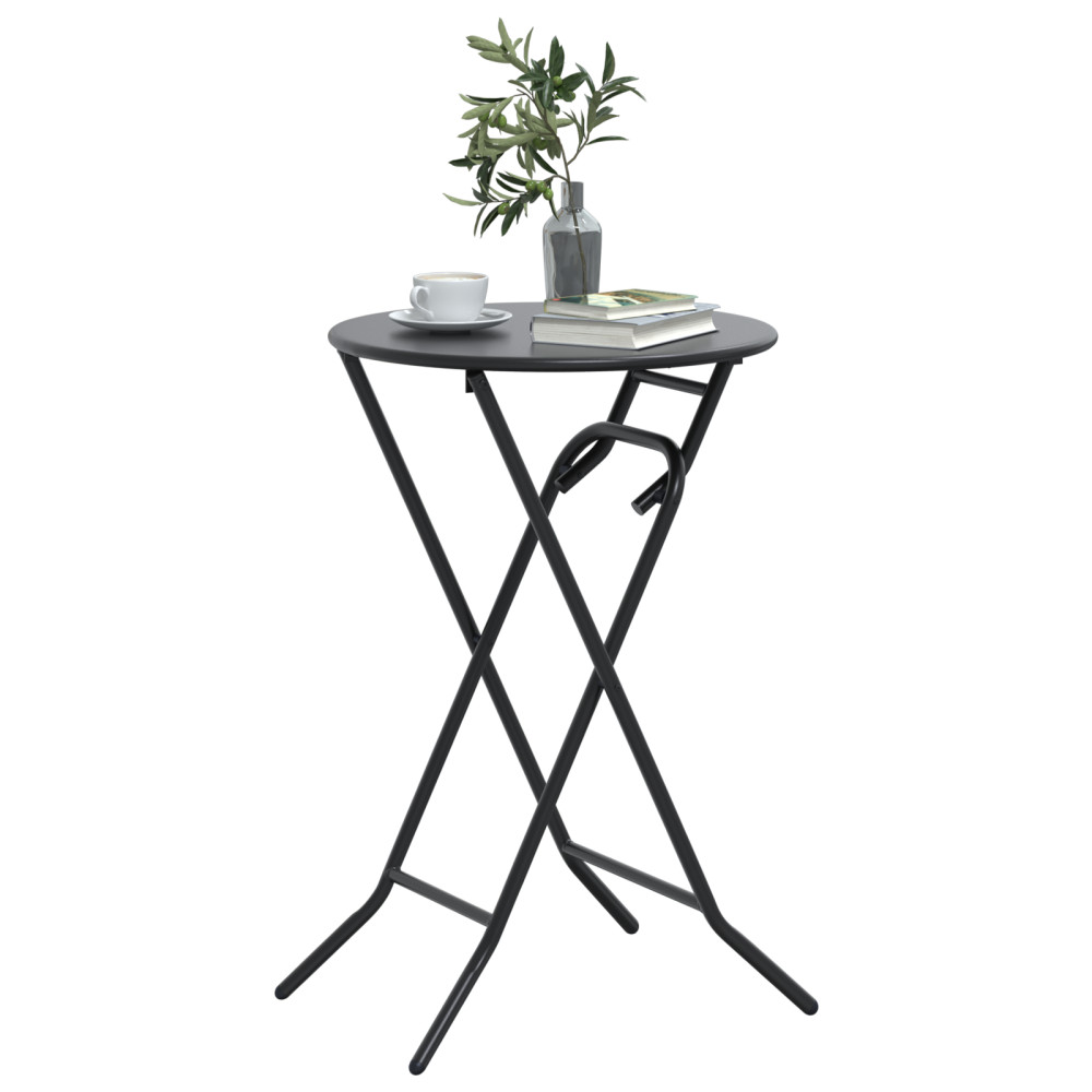 Produktbild för Trädgårdsbord Antracit 50 x 50 x 72 cm Metall