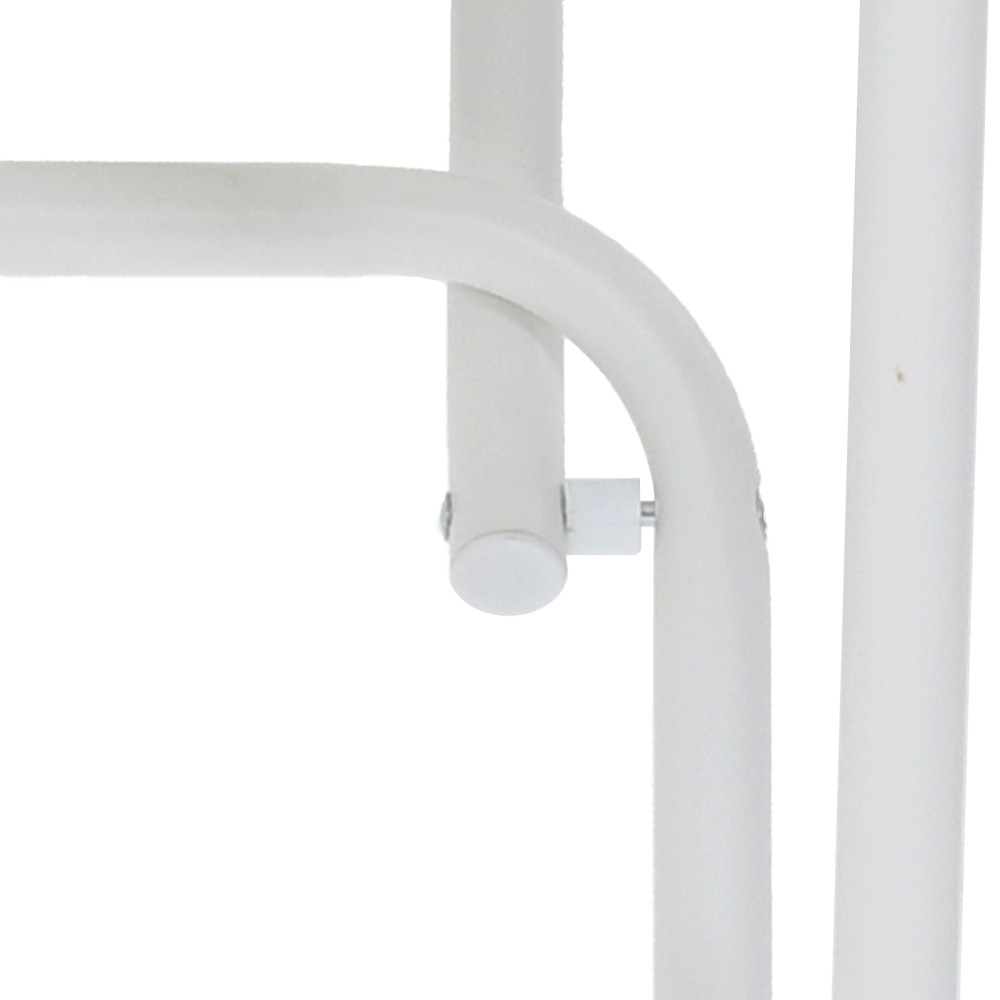 Produktbild för Trädgårdsbord Vit 50 x 50 x 72 cm Metall