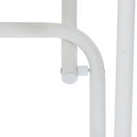Produktbild för Trädgårdsbord Vit 50 x 50 x 72 cm Metall