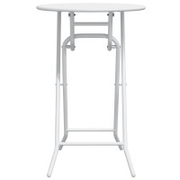 Produktbild för Trädgårdsbord Vit 50 x 50 x 72 cm Metall