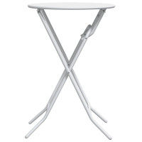 Produktbild för Trädgårdsbord Vit 50 x 50 x 72 cm Metall
