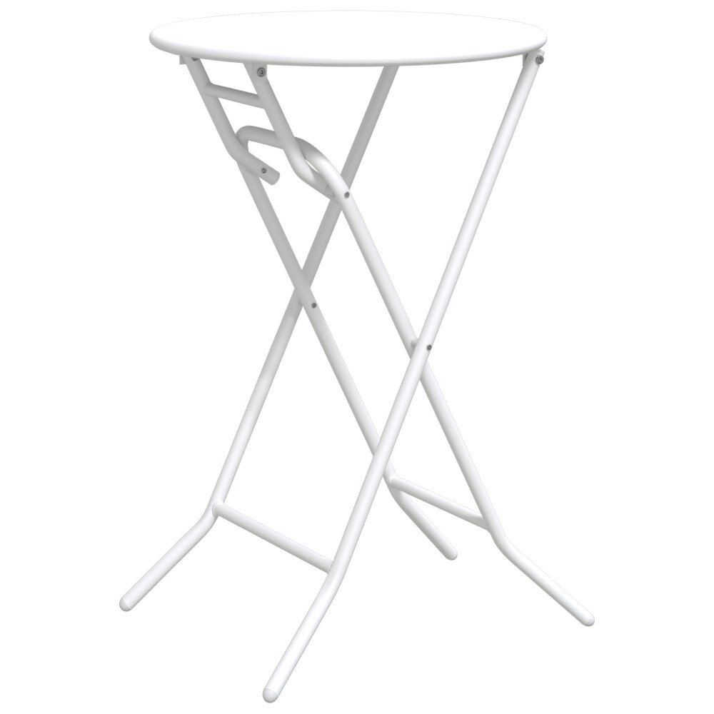 Produktbild för Trädgårdsbord Vit 50 x 50 x 72 cm Metall