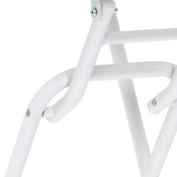 Produktbild för Trädgårdsbord Vit 50 x 50 x 72 cm Metall