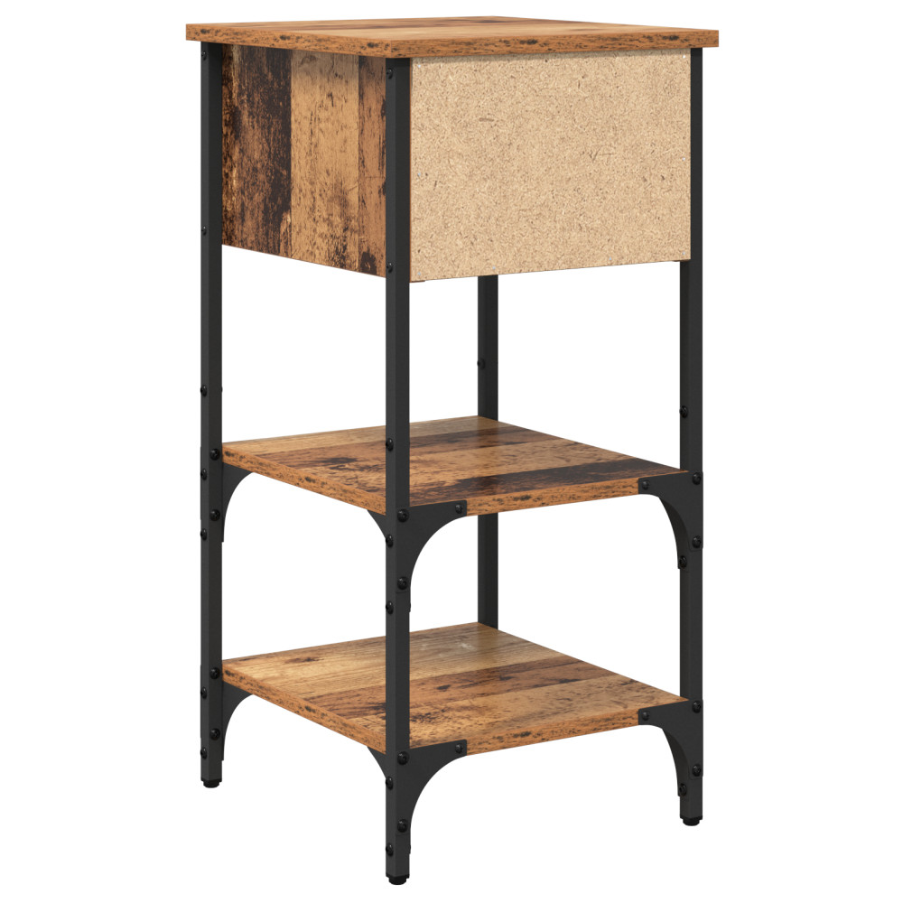 Produktbild för Nattduksbord 2 pcs Brun 33,5 x 36 x 70 cm Konstruerat trä