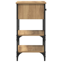 Produktbild för Nattduksbord 2 pcs Brun 33,5 x 36 x 70 cm Konstruerat trä