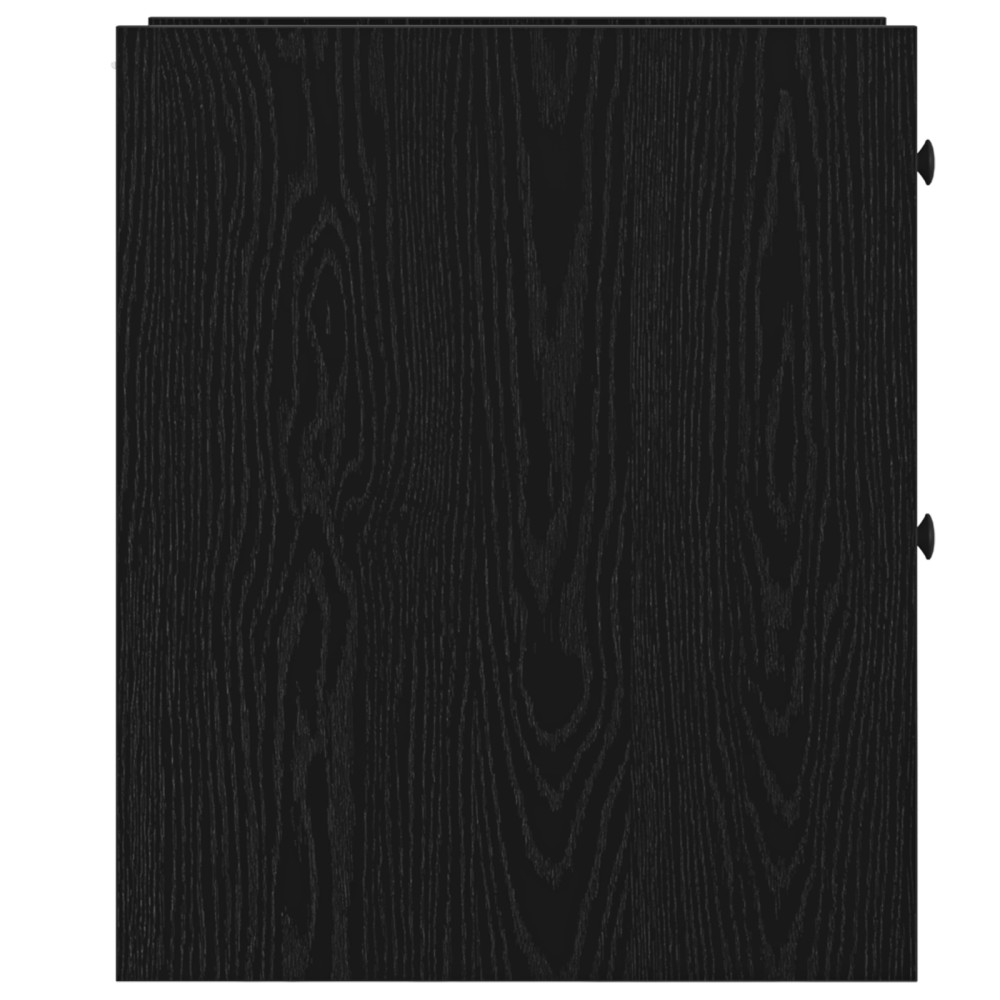 Produktbild för Badrumsmöbelset Svart Ek 80 x 18 x 60 cm Konstruerat trä